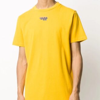 Logotipo estampado Manga corta Amarillo Logotipo estampado Manga corta Amarillo