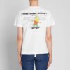Los Simpson Estampado Pantalones Cortos Blanco
