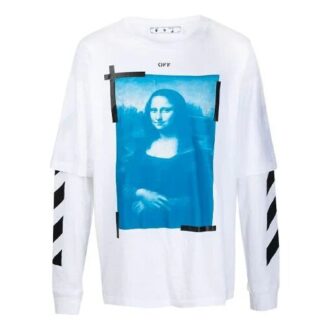 Manga larga con estampado SS21, blanco