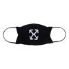 Mascarilla unisex con estampado SS21, color negro