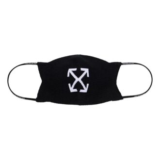 Mascarilla unisex con estampado SS21, color negro