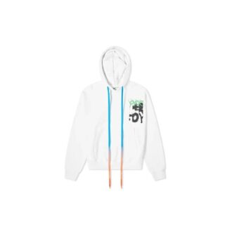 MENS Spray Blurred Oversized Blanco