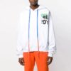 MENS Spray Blurred Oversized Blanco