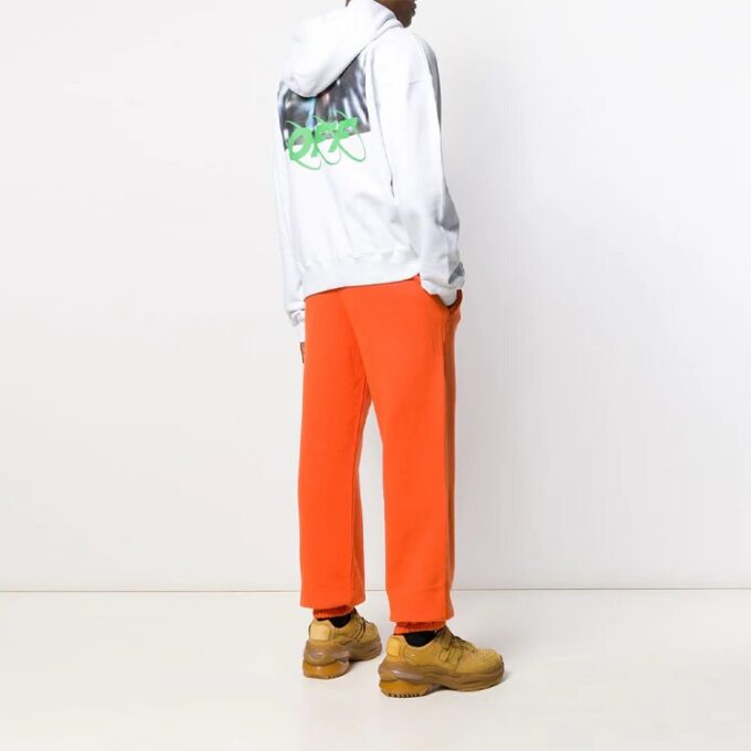 MENS Spray Blurred Oversized Blanco