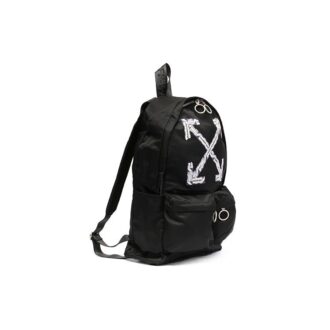 Mochila Airport Tape negra de la colección SS20 Mochila con estampado de flechas negra