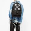 Mochila Airport Tape negra de la colección SS20 Mochila con estampado de flechas negra