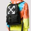 Mochila Airport Tape negra de la colección SS20 Mochila con estampado de flechas negra