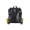 Mochila con correa para el hombro y logotipo a rayas Off-White, negra