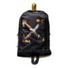 Mochila con estampado de flechas de graffiti, negra
