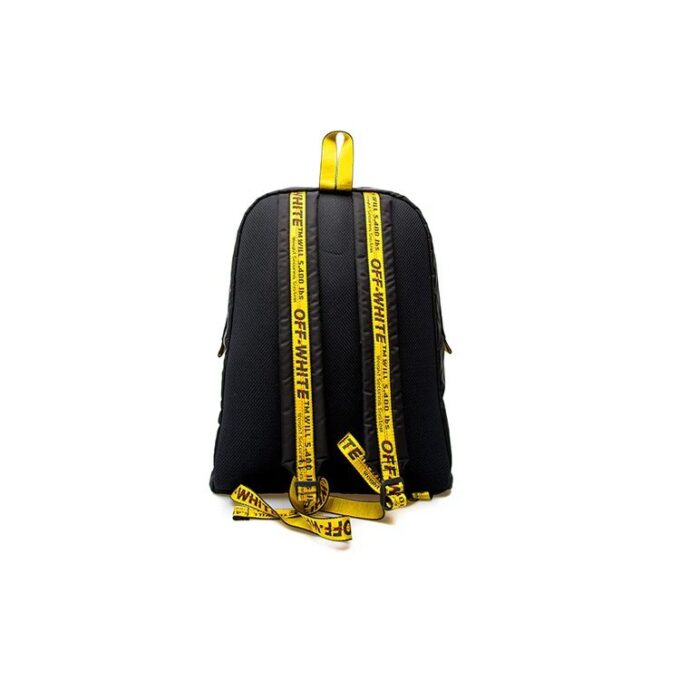 Mochila con estampado de flechas de graffiti, negra