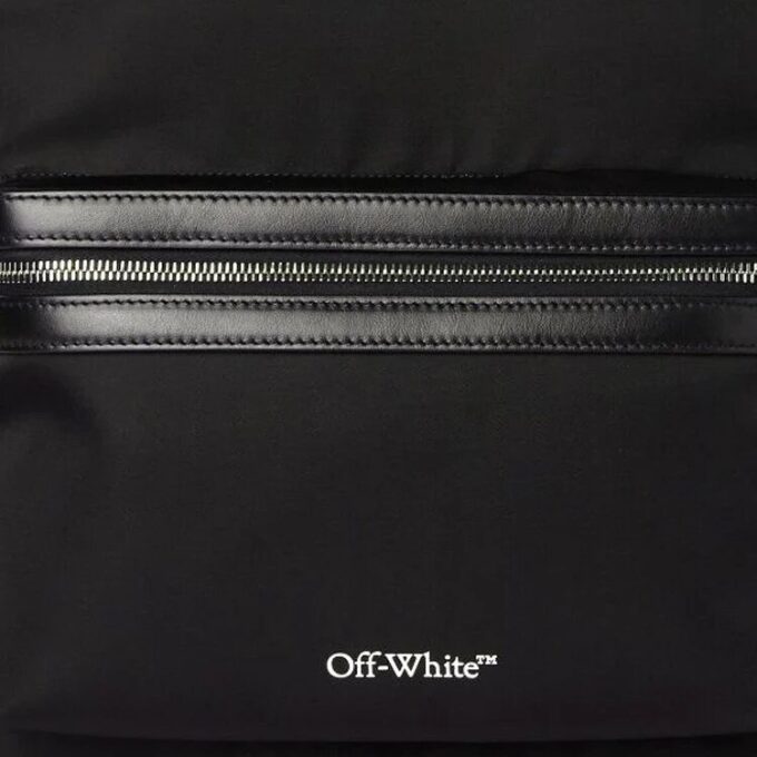 Mochila con estampado del logotipo redondo «Negro»