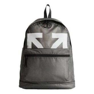 Mochila con logotipo estampado, gris