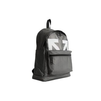 Mochila con logotipo estampado, gris