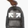 Mochila con logotipo estampado, gris