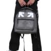 Mochila con logotipo estampado, gris