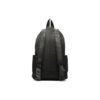 Mochila con logotipo ondulado y estampado de eslogan, negra
