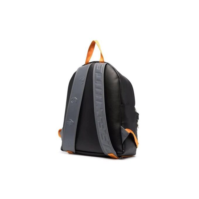Mochila de cuero negra para hombre de Off-White
