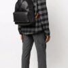 Mochila de cuero negra para hombre de Off-White
