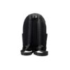 Mochila de moda con eslogan impreso, elegante, negra