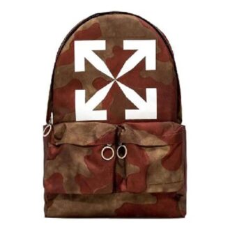 Mochila de nailon con estampado de 20 flechas, camuflaje