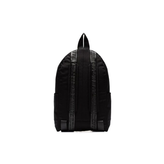 Mochila de nailon con estampado de flechas Negro/Rosa