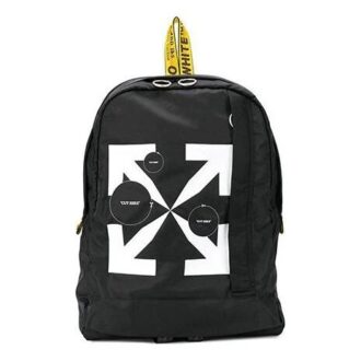 Mochila de nailon negra para hombre de Off-White