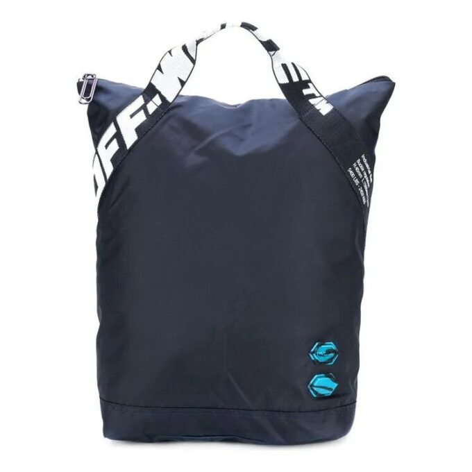 Mochila escolar con 20 logotipos Azul