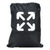 Mochila escolar con cordones Arrows, negra