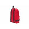 Mochila escolar con cremallera y estampado de letras y eslóganes, color rojo
