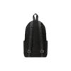 Mochila escolar con logo rojo y blanco y múltiples bolsillos, color negro