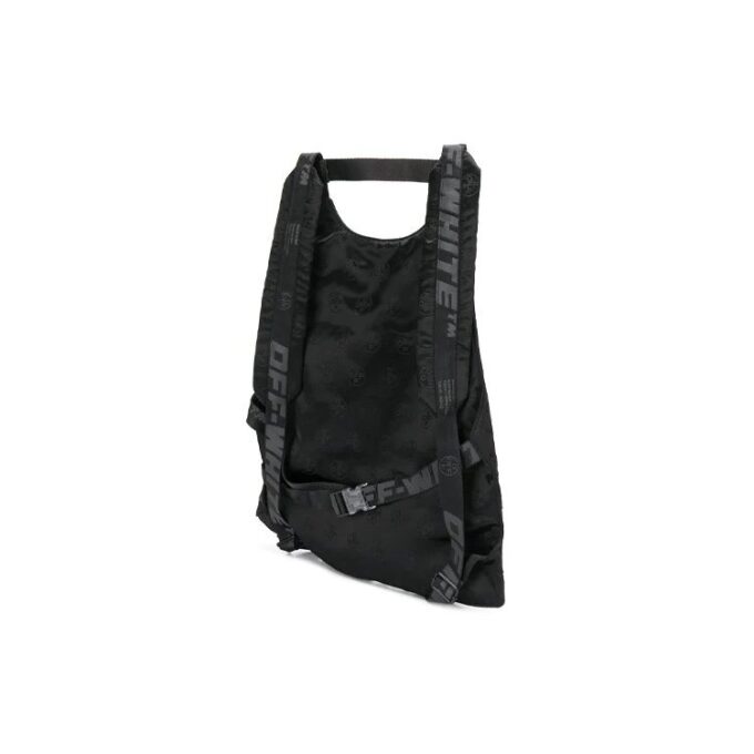 Mochila escolar con logotipo Jacquard Negro