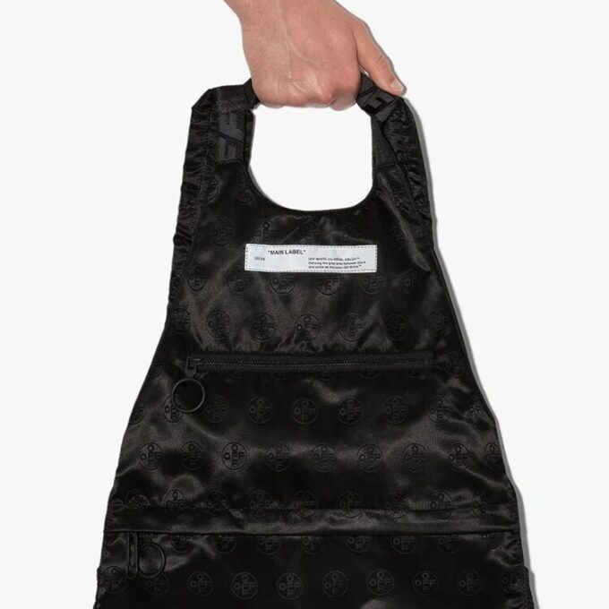 Mochila escolar con logotipo Jacquard Negro