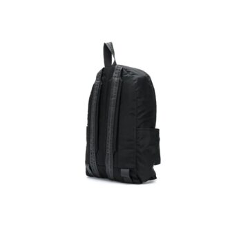 Mochila escolar de estilo industrial con 20 bolsillos y estampado de letras clásicas