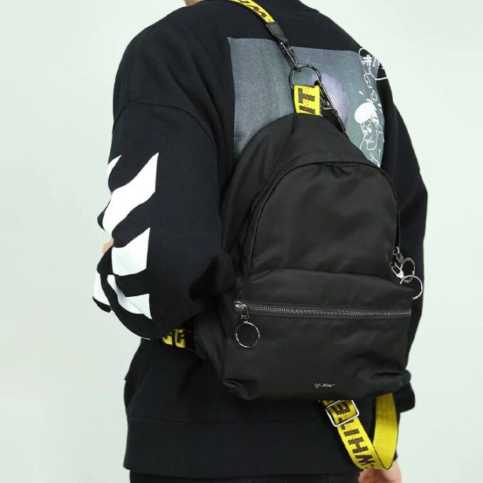 Mochila mini FW19 negra/amarilla