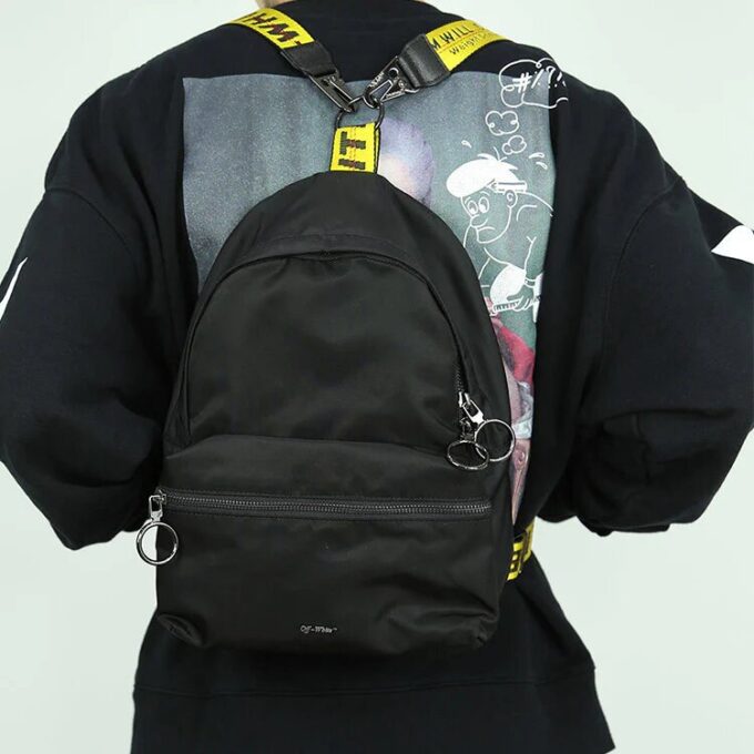 Mochila mini FW19 negra/amarilla