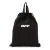 Mochila minimalista con cordón Negro