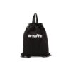 Mochila minimalista con cordón Negro