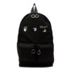 Mochila Off-White para hombre con estampado del logotipo en negro