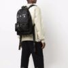Mochila Off-White para hombre con estampado del logotipo en negro
