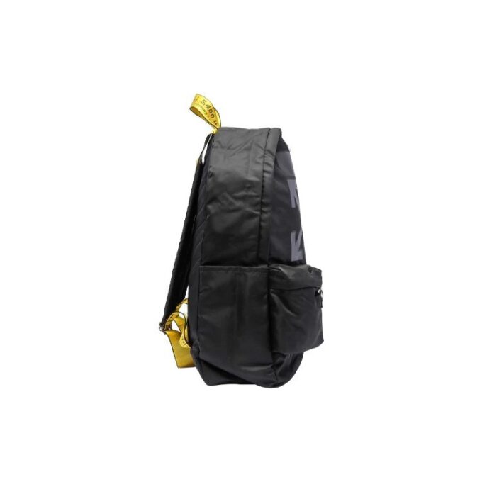 Mochila Off-White para hombre con estampado del logotipo, material negro