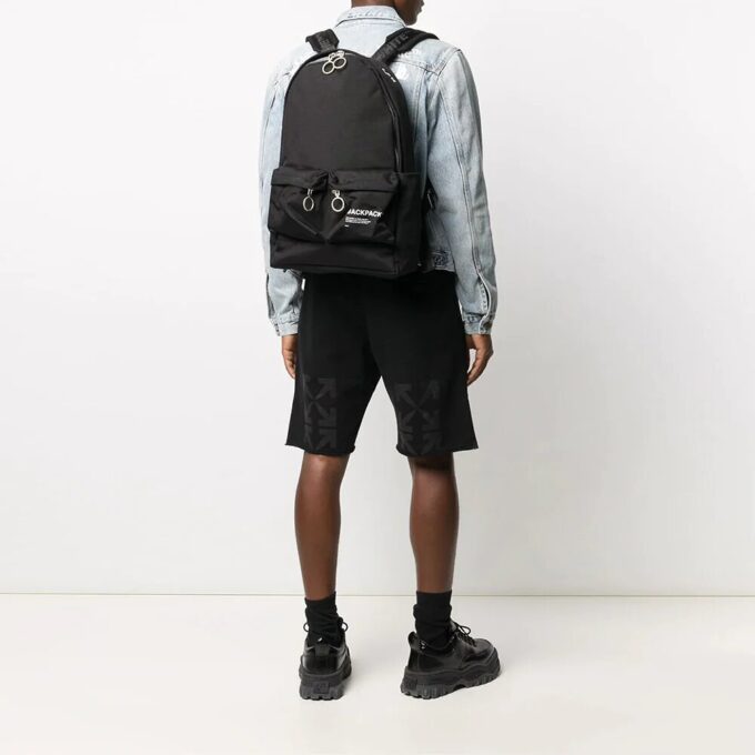 Mochila tipo tote «Negro/Blanco»
