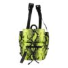 Mochila unisex de nailon con estampado de serpiente, mini, amarilla