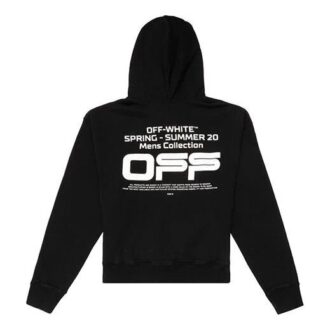Negro con logotipo ondulado y eslogan estampado, corte holgado