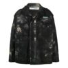 Nueva chaqueta Field Tie Dye, corte holgado, verde oscuro