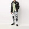 Nueva chaqueta Field Tie Dye, corte holgado, verde oscuro