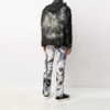 Nueva chaqueta Field Tie Dye, corte holgado, verde oscuro