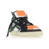 Off-Court 3.0 de piel y lona «Negro, blanco y naranja»