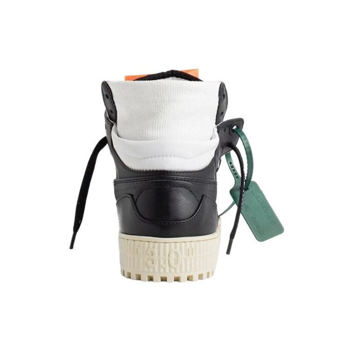 Off-Court 3.0 de piel y lona «Negro, blanco y naranja»