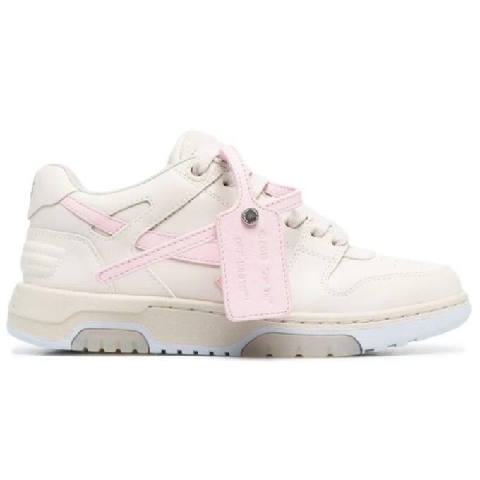OFF-THITE Zapatillas bajas con motivo de flecha «Out Of Office» en rosa