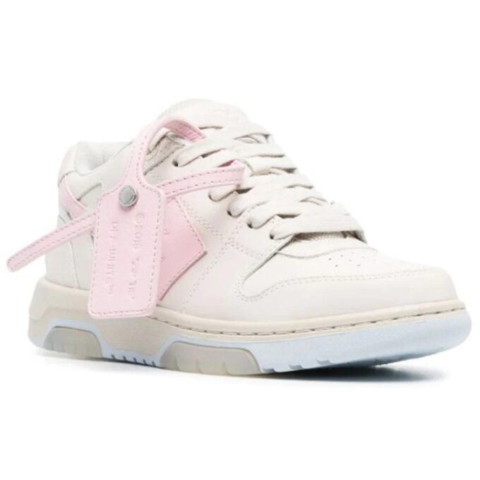 OFF-THITE Zapatillas bajas con motivo de flecha «Out Of Office» en rosa